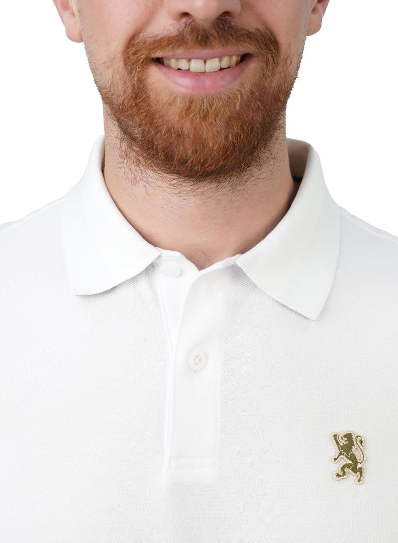 GIORDANO Men's Performance Polo: Classic Piqué, Tipped Collar, Embroidered Detail - Image 4